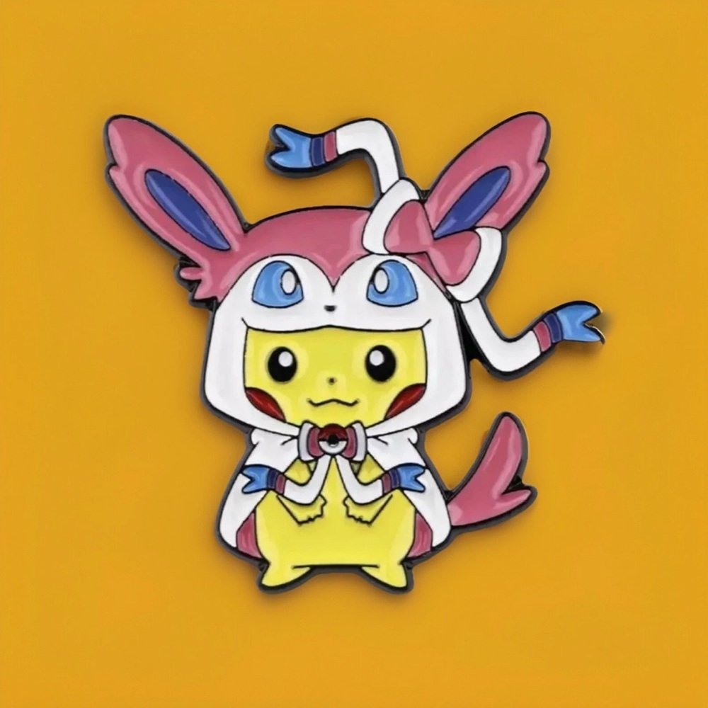 Pokemon Enamel Pins Poncho Pikachu x Eeveelution Eevee Evolution Set Of 9 - Picture 9 of 10